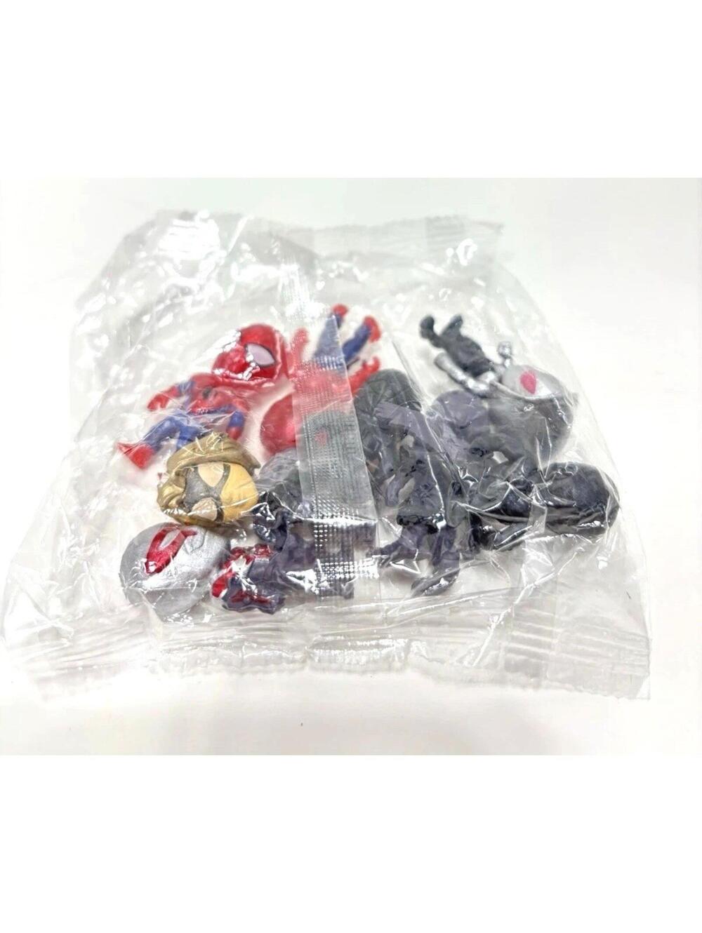 Lot of 8 Spider Man Mini Action Figures 1.5 Inch Marvel Toys Cake Topper Set New